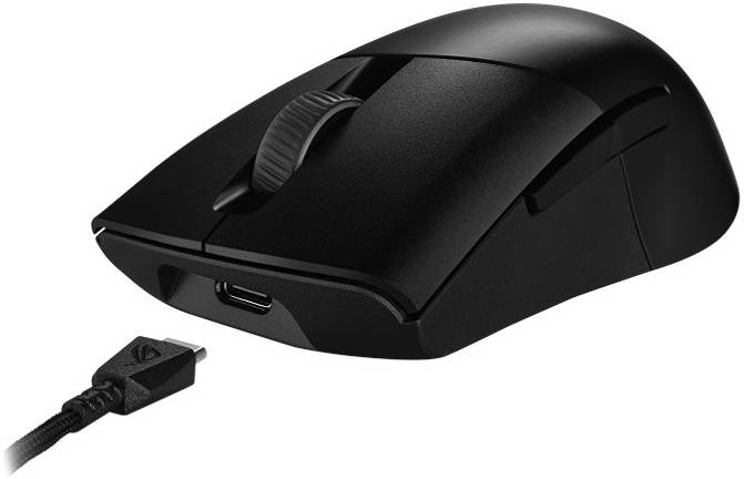 ASUS ROG Keris AimPoint Wireless Gaming Mouse, 2.4GHz & BT, 36000 dpi, AimPoint Optical Sensor,