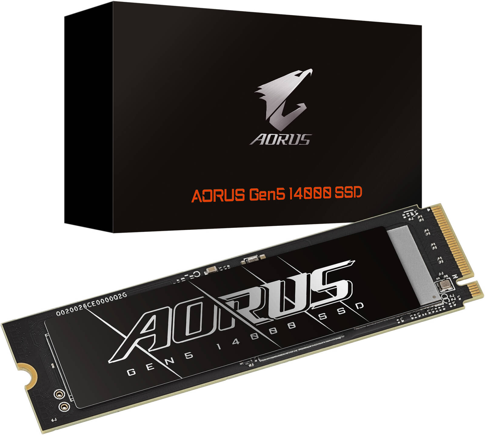 GIGABYTE AORUS Gen5 14000 Internal SSD, 1TB Capacity, PCI-Express 5.0x4, NVMe 2.0 Interface, M.2 2280 Form Factor, Up to 13,600 MB/s Sequential Read & Up to 10,200 MB/s Sequential Write