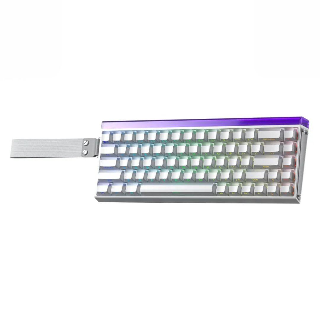 AULA Hero 68 HE 0.01mm White + White Light RGB Jade King Magnetic Switch Wired Gaming Keyboard (Half-Translucent Keycaps) 4142