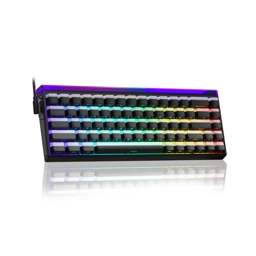 AULA Hero 68 HE 0.01mm Black + Black Wired Magnetic Gaming Keyboard – Jade King Magnetic Switch (Half-Translucent Keycaps) 4159