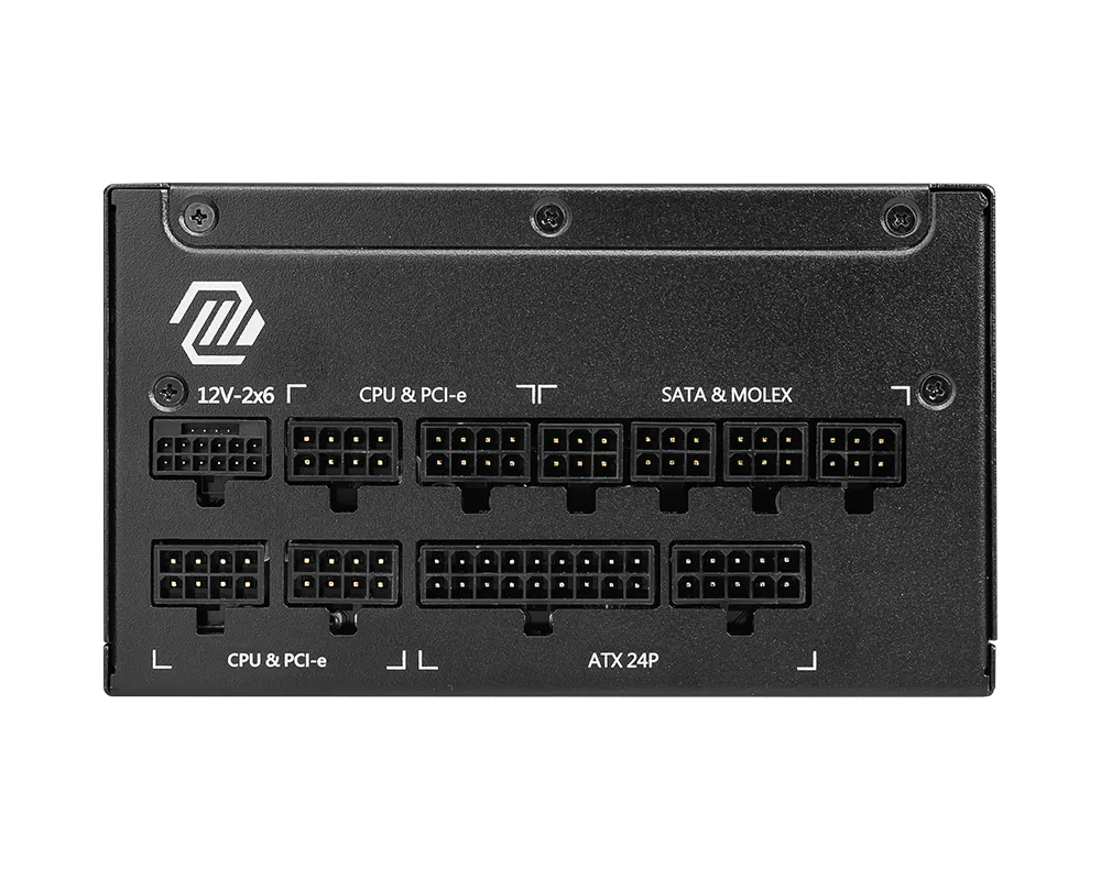 MSI MAG A1000GL PCIE5 1000W 80 PLUS Gold Fully Modular Power Supply – Black