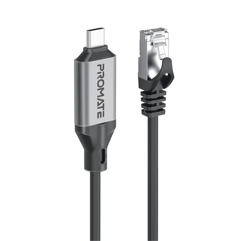 Promate High-Speed USB-C to Gigabit Ethernet Cable 5meter (CLink-RJ45)6189
