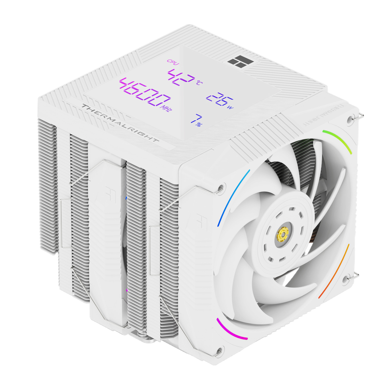 Thermalright Phantom Spirit 120 Digital SNOW AIR COOLER white Intel：LGA115X/1200/1700/1851 AMD：AM4/AM5