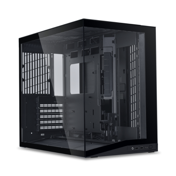 Lian-Li O11 DYNAMIC MINI V2 Flow ATX Computer Case, 5x 120mm PWM Reverse Fan, Up to 360mm Radiator Support, 5 Expansion Slot, 2mm Aluminum & 1mm Mesh Panel, 4.0mm Tempered Glass, Black | O11DMIV2FX