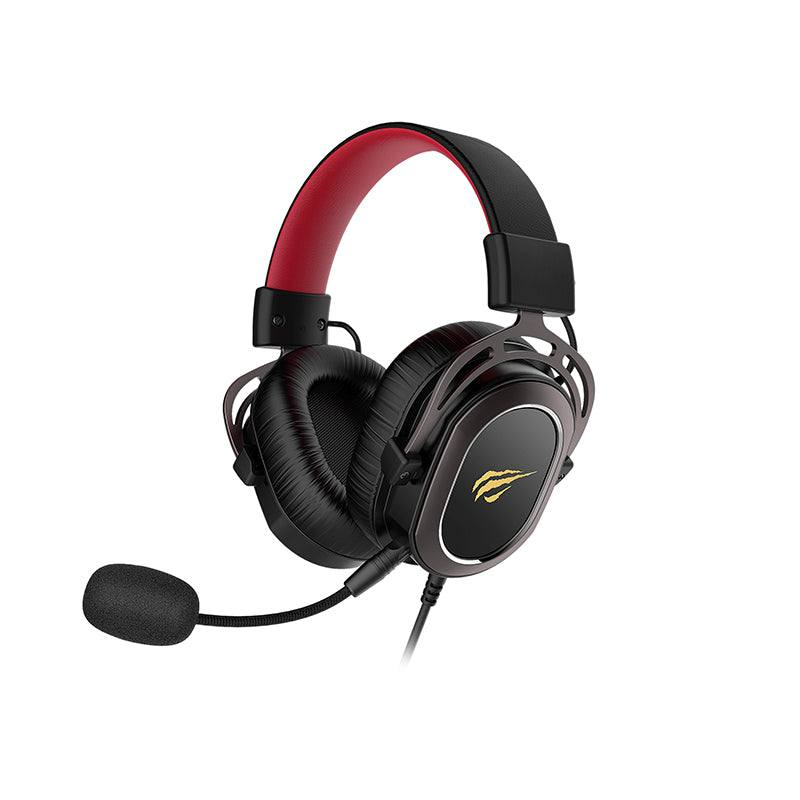 HAVIT GAMENOTE H2008D Wired Gaming Headset – Black + Ochre + Red 0835