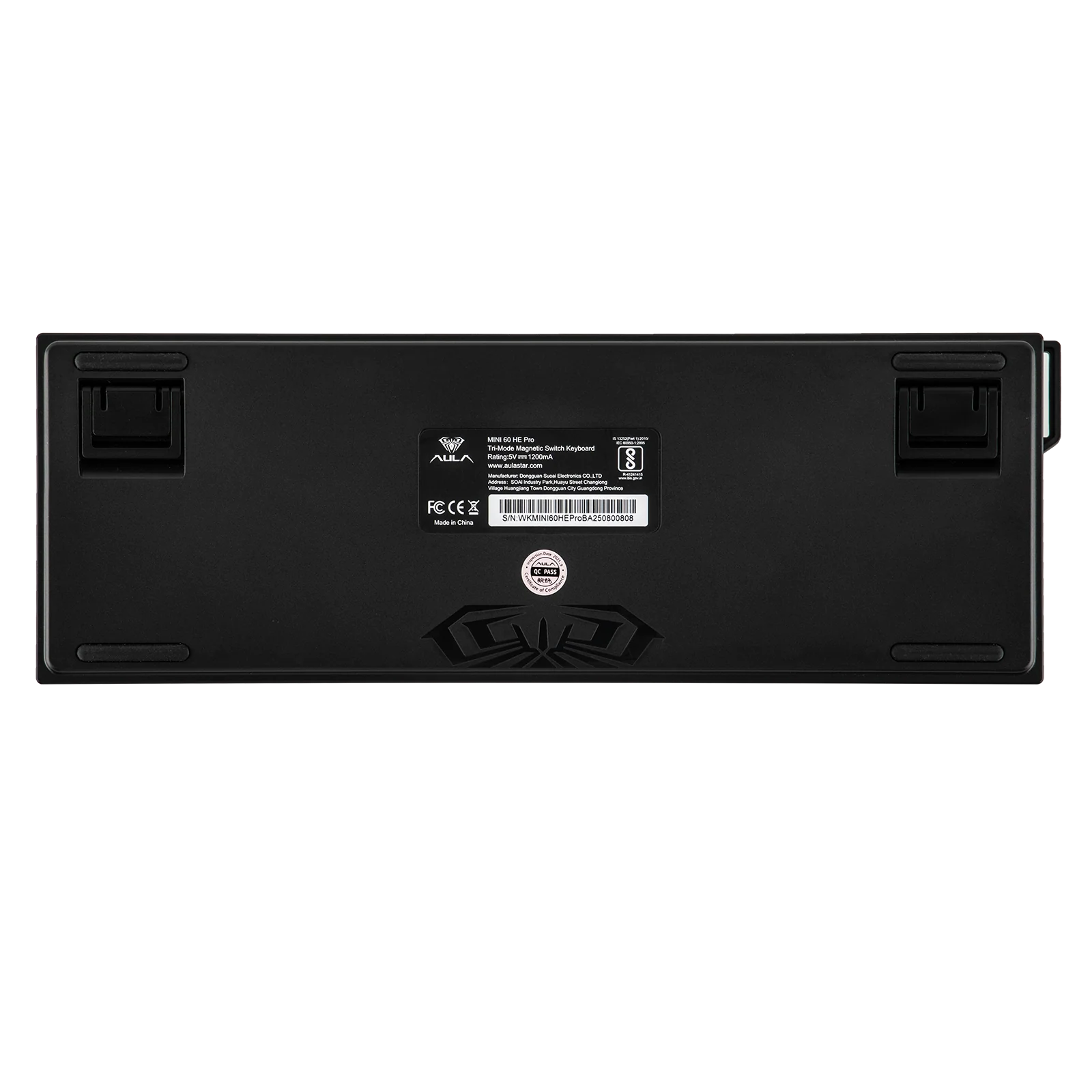 AULA MINI60 HE Pro Wireless Hall Effect Gaming Keyboard – Black Side-Printed, Stormrise Magnetic Switch 2186