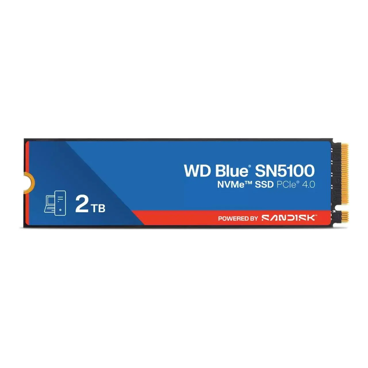 WD Blue SN580 2TB PCIe Gen4 NVMe M.2 2280 SSD – WDS200T5B0E-00CPE0