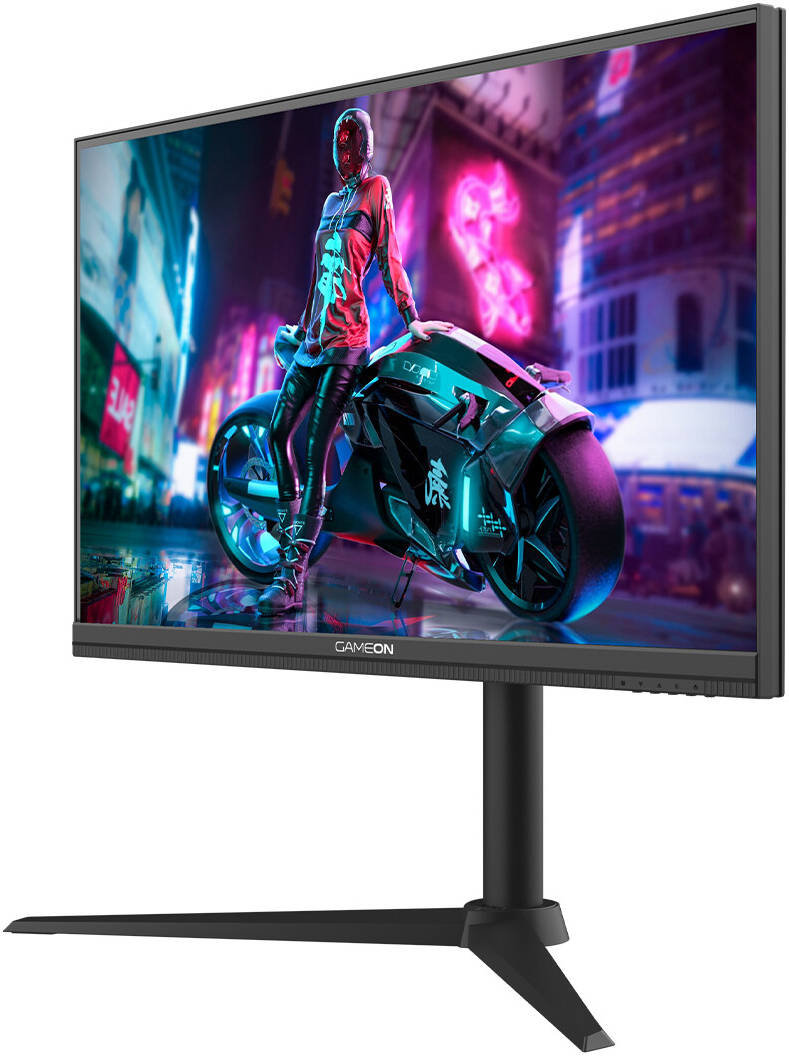 GAMEON Midnight Pro Series Gaming Monitor, 27" Fast IPS Display, QHD Resolution, 180Hz Refresh Rate, 0.3ms Response Time, AMD FreeySync & NVIDIA G-Sync Technology, Black | GOM27QHD180IPS
