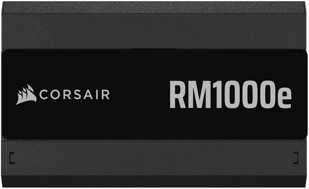 Corsair RMe Series RM1000e V3 Fully Modular Low-Noise ATX Power Supply, 1000W Power, 80 PLUS Gold Efficiency, 120mm Rifle Bearing Fan, Zero RPM Fan Mode, ATX 3.1 Certified, Black