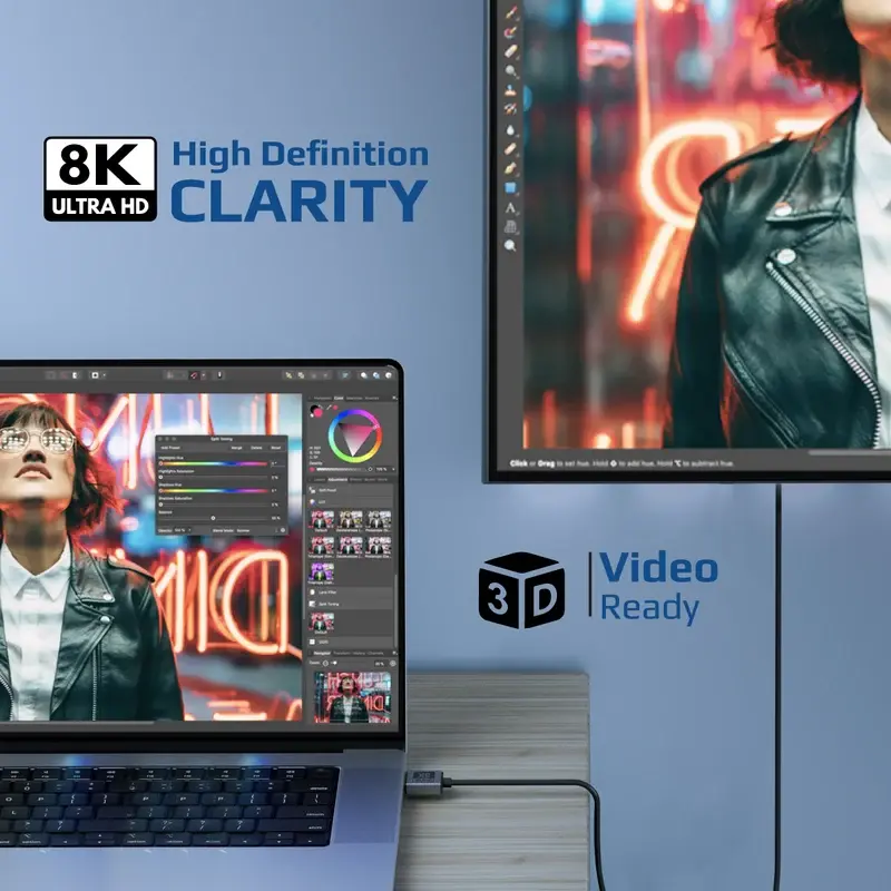 Promate Certified Ultra-High-Speed 8K@60Hz HDMI® Slim Flexible Cable 1.5-meter (PrimeLink8k-150)2471