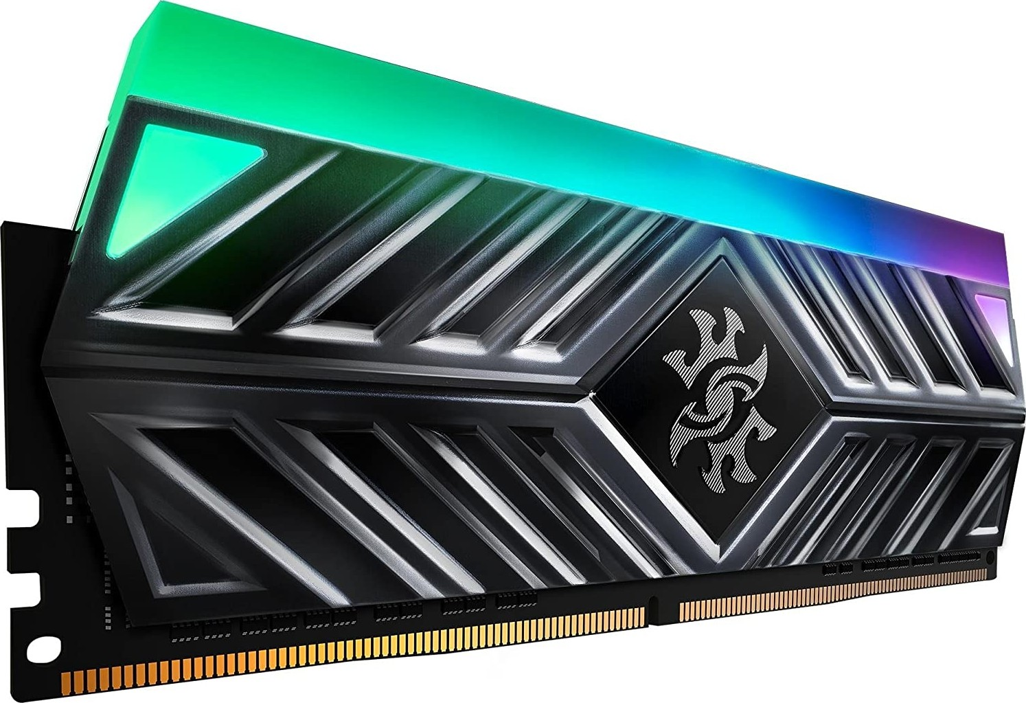 Adata XPG Spectrix D41 RGB 8GB RGB Desktop Memory, 4133MHz Memory Speed, CL19 CAS Latency, U-DIMM 288-Pin, 1.35 V Operation, Support Intel XMP 2.0, Gray | AX4U41338G19J-ST41