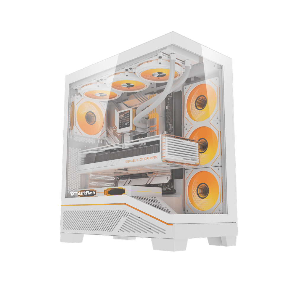 AMD Ryzen 5 9600X Gaming PC with RX 9060 XT 16GB White – 1TB NVMe, 16GB DDR5