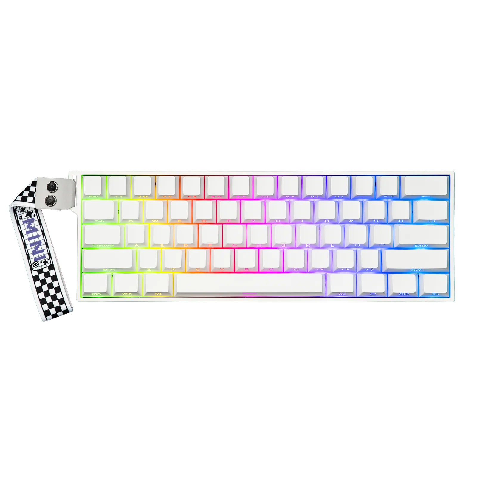 AULA MINI60 HE Pro Wireless Magnetic Gaming Keyboard – White Side-Printed, Mistcloud Magnetic Switch, 8000Hz 2193