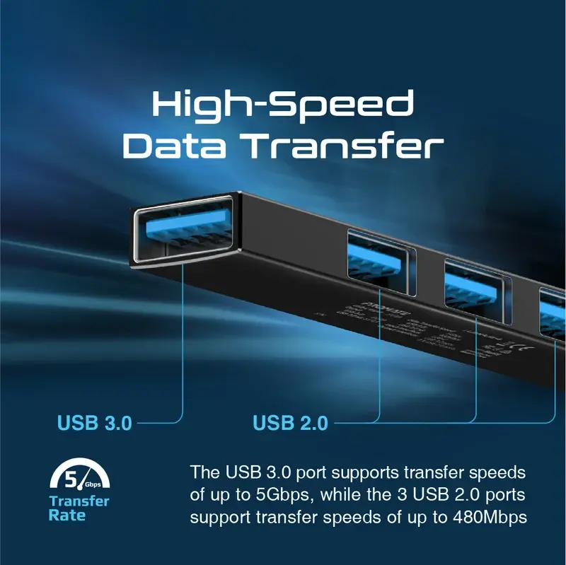 Promate 4-in-1 Multi-Port USB-C Data Hub (LiteHub-4)9587