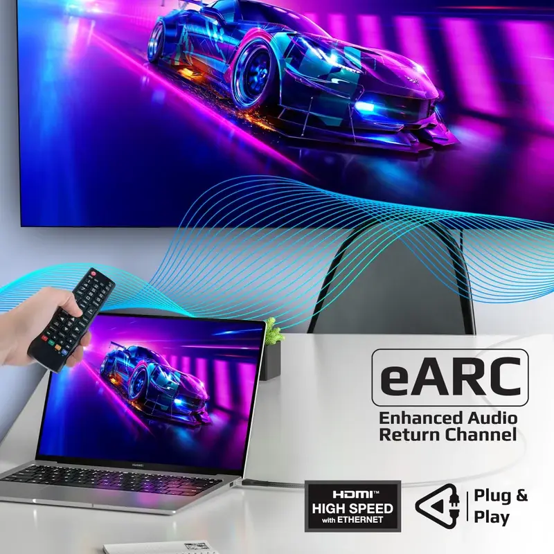 Promate Certified Ultra-High-Speed 8K @ 60Hz HDMI® Cable 3-meter (PrimeLink8K-300) 2488