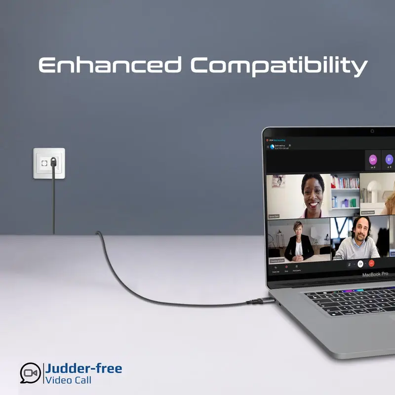 Promate High-Speed USB-C to Gigabit Ethernet Cable 5meter (CLink-RJ45)6189