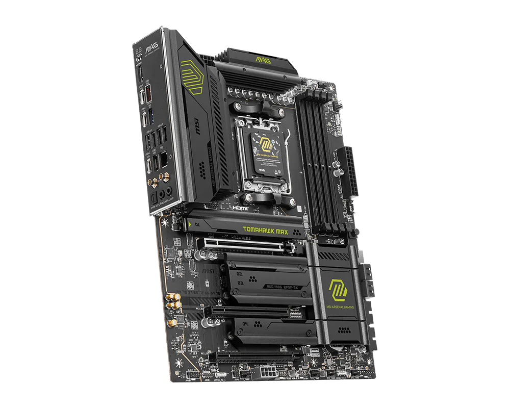 MSI MAG B850 TOMAHAWK MAX WIFI AMD B850 AM5 DDR5 ATX Gaming Motherboard Black