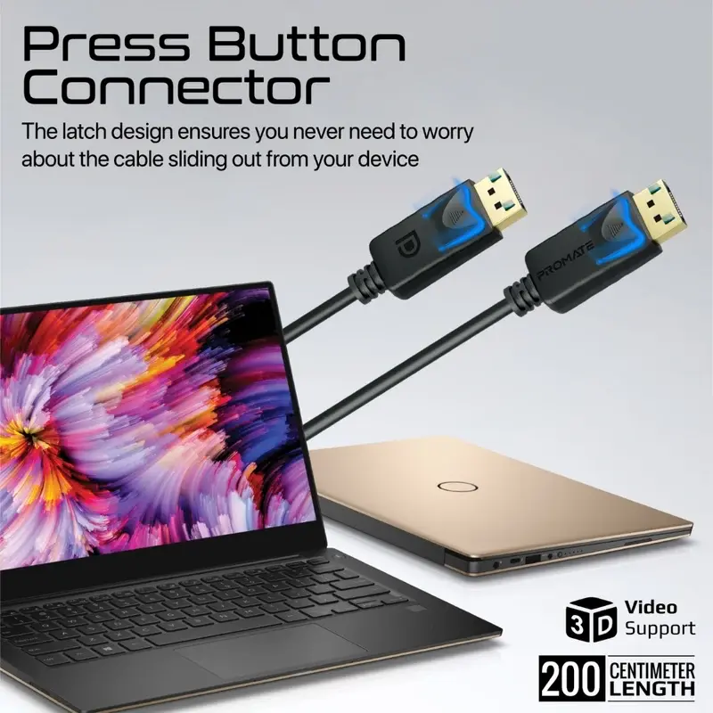 Promate 8K@60Hz High-Definition DisplayPort Cable (DPLink-200) 1375
