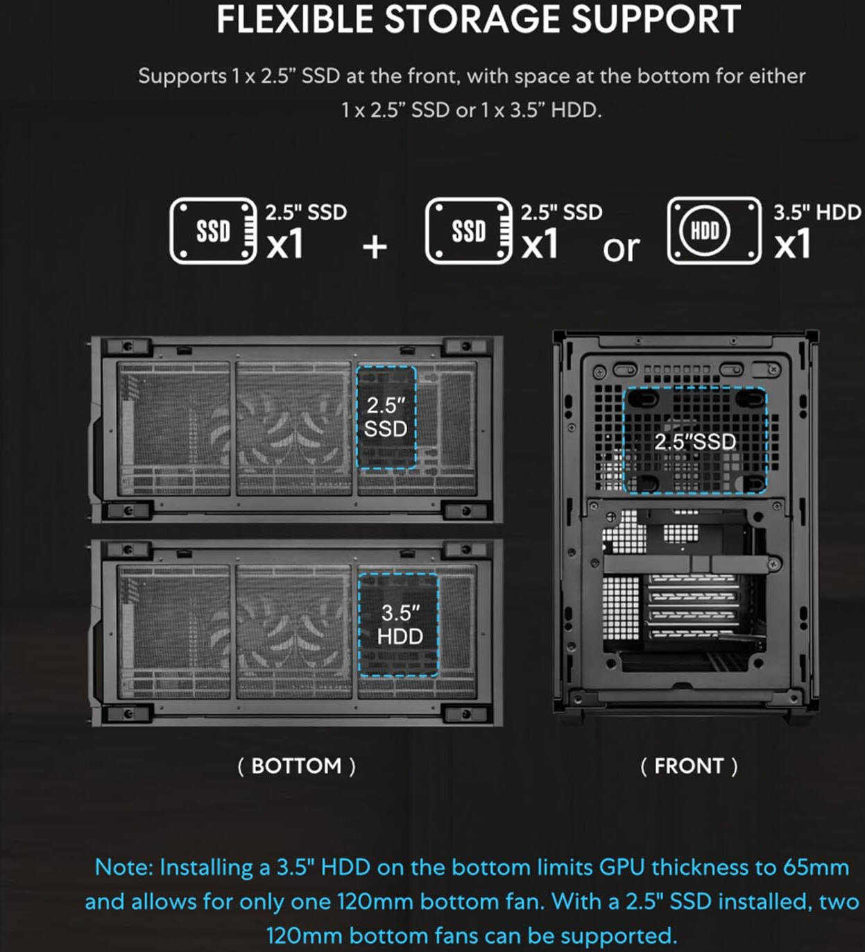 Lian-Li B4-mATX Wood Computer Case, 2x 120mm Pre-installed Fans, Supports 360mm Radiator, 140mm ATX PSU, Steel Wood Material, Magnetic Filter, Black | B4X-WD