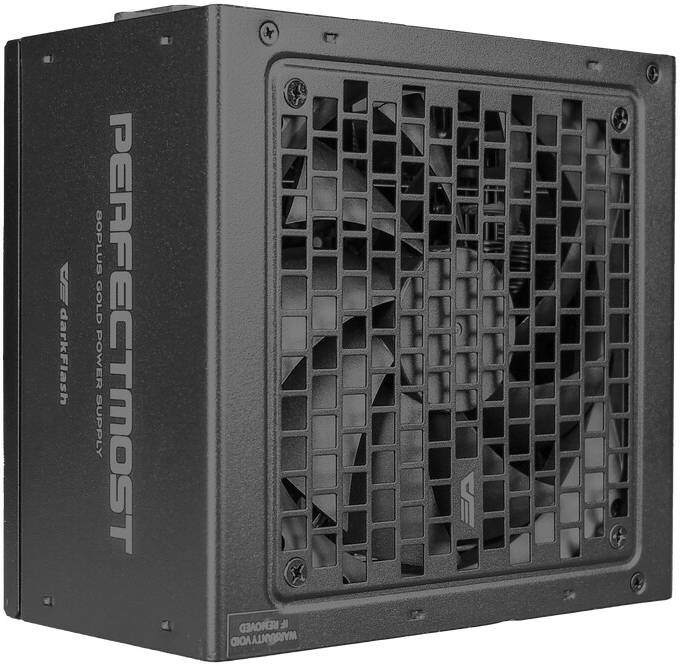 darkFlash PMT750 Fully Modular Power Supply ATX 3.1& PCIe 5.1 Ready, 12VHPWR Cable Included, 100% Japanese 105°C Capacitors, 80 Plus Gold Gaming PSU, Compact 150mm Size, 5 Year Warranty(Black)