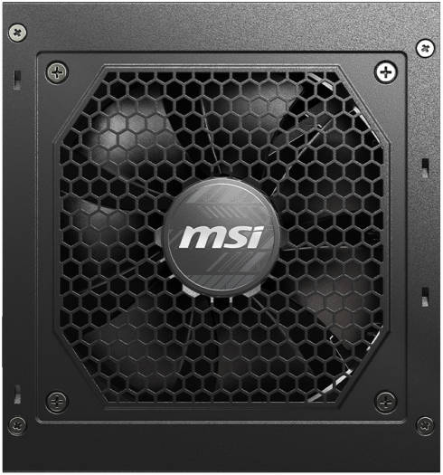 MSI MAG A850GL PCIE5 850W Modular Power Supply, Intel ATX12V Version 3.0, 120mm Cooling Fan, 80 Plus Gold Efficiency Rating, 4 x PCIe 6+2-Pin Connectors, 8 x SATA Connectors - Black