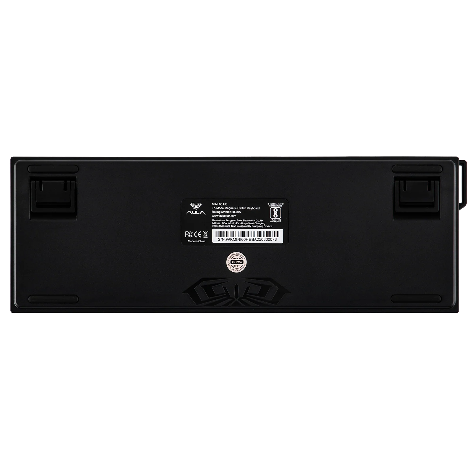 AULA MINI60 HE Standard Version Wireless Hall Effect Gaming Keyboard – Black 2179
