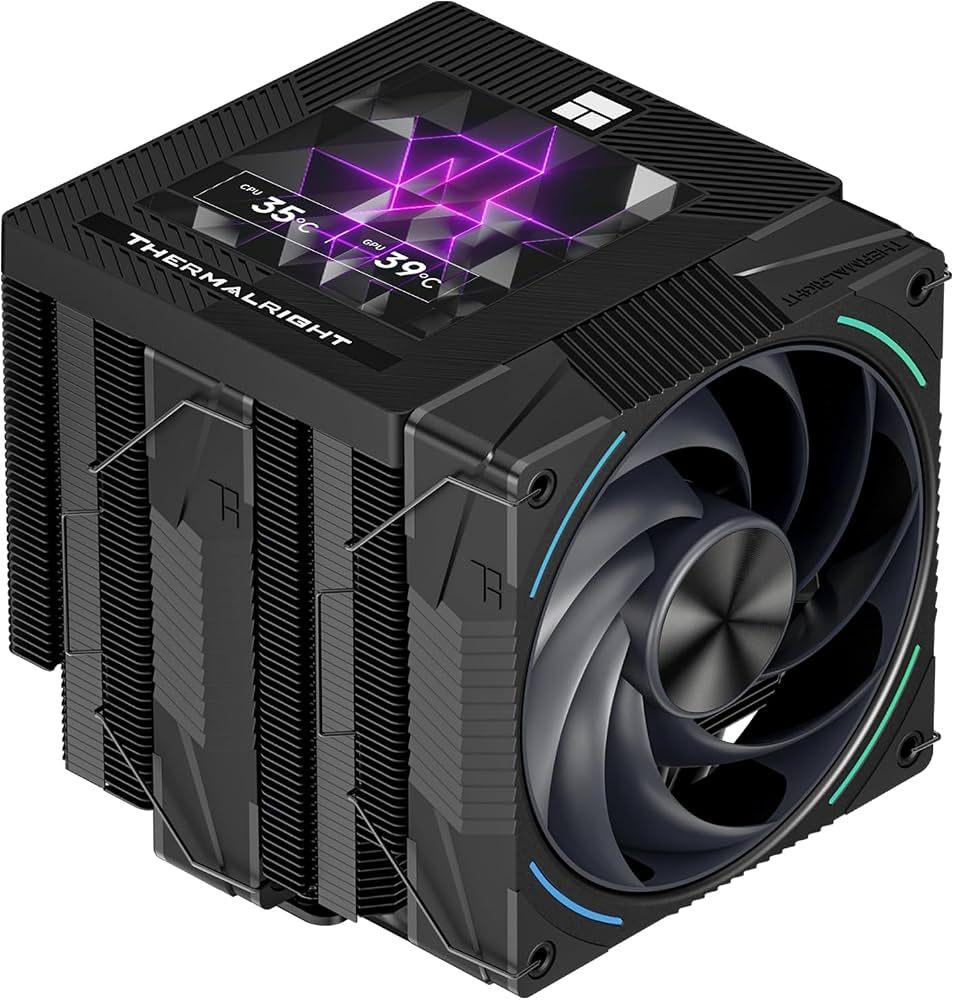 Thermalright Phantom Spirit 120 Digital EVO Air cooler Black Intel：LGA115X/1200/1700/1851 AMD：AM4/AM5