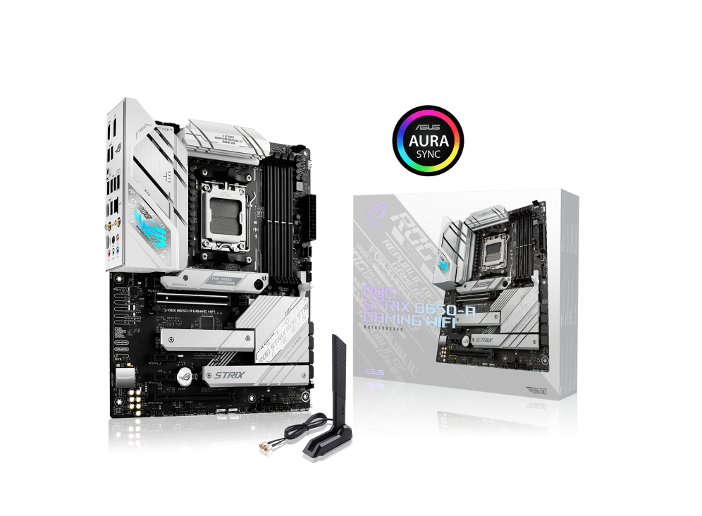 ASUS ROG STRIX B650-A GAMING WIFI White AMD B650 AM5 DDR5 ATX Motherboard