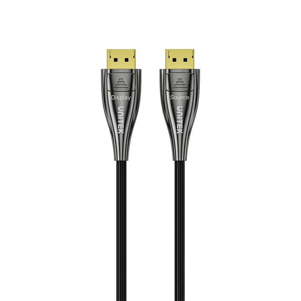 UNITEK 8K Fiber Optic DisplayPort 2.1 Cable 20 Meter