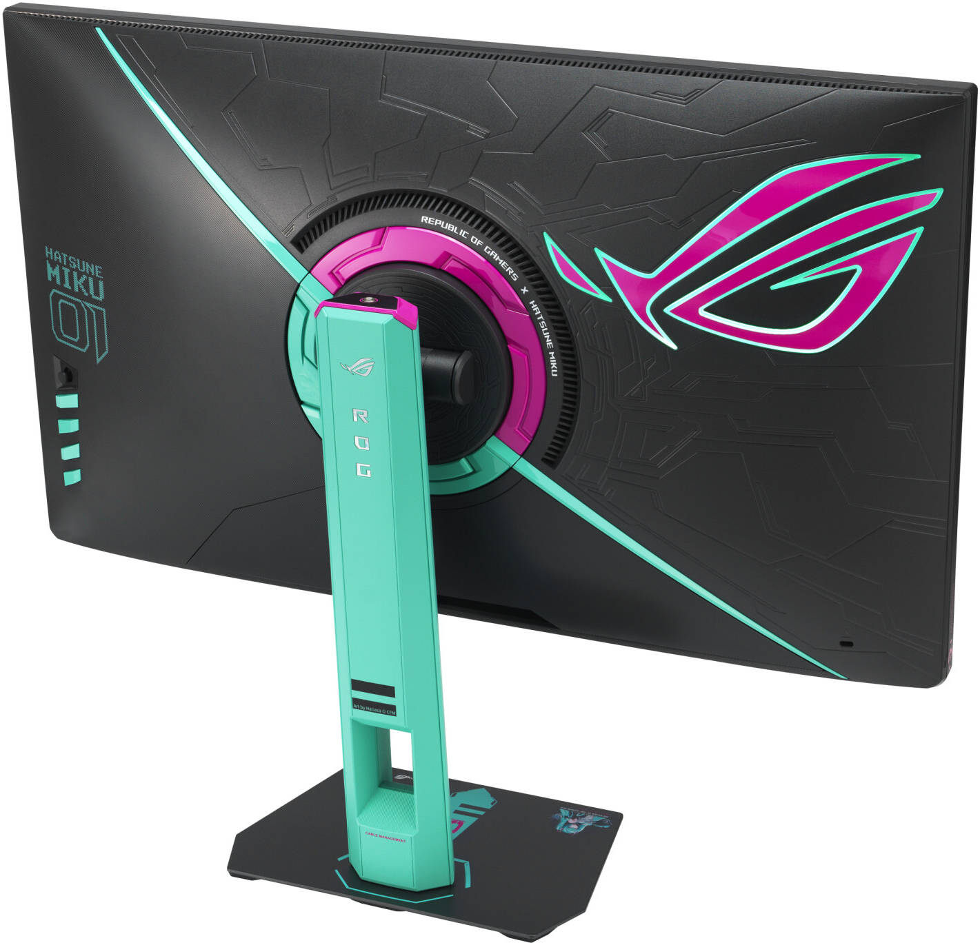 ASUS ROG Strix XG27ACMEG-G Hatsune Miku Edition Gaming Monitor, 27" Fast IPS Display, QHD Resolution, 260Hz Refresh Rate, 0.3ms Response Time, NVIDIA G-Sync & AMD FreeSync Premium