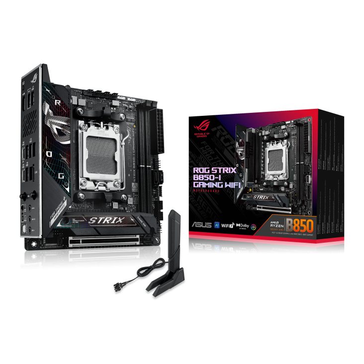 ASUS ROG STRIX B850-I GAMING WIFI AMD B850 AM5 DDR5 Mini-ITX Wi-Fi 7 Gaming