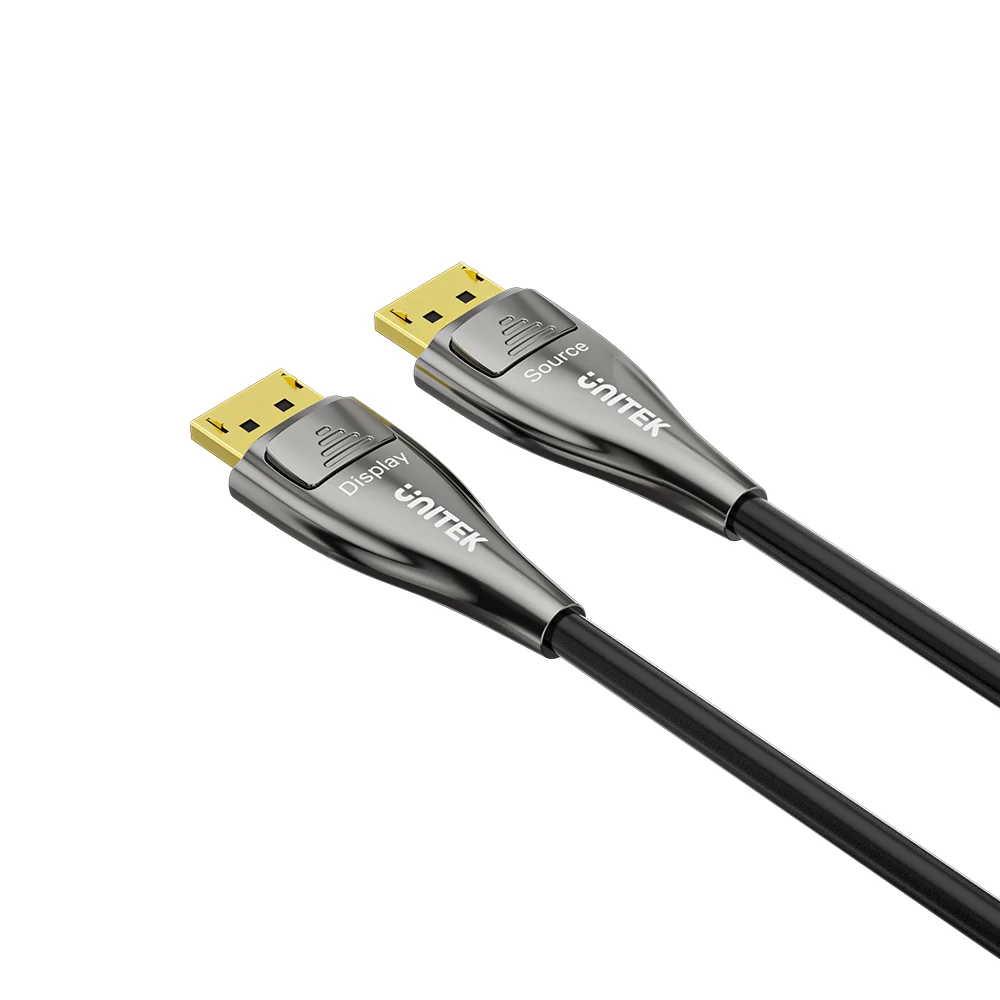 UNITEK 8K Fiber Optic DisplayPort 2.1 Cable 20 Meter