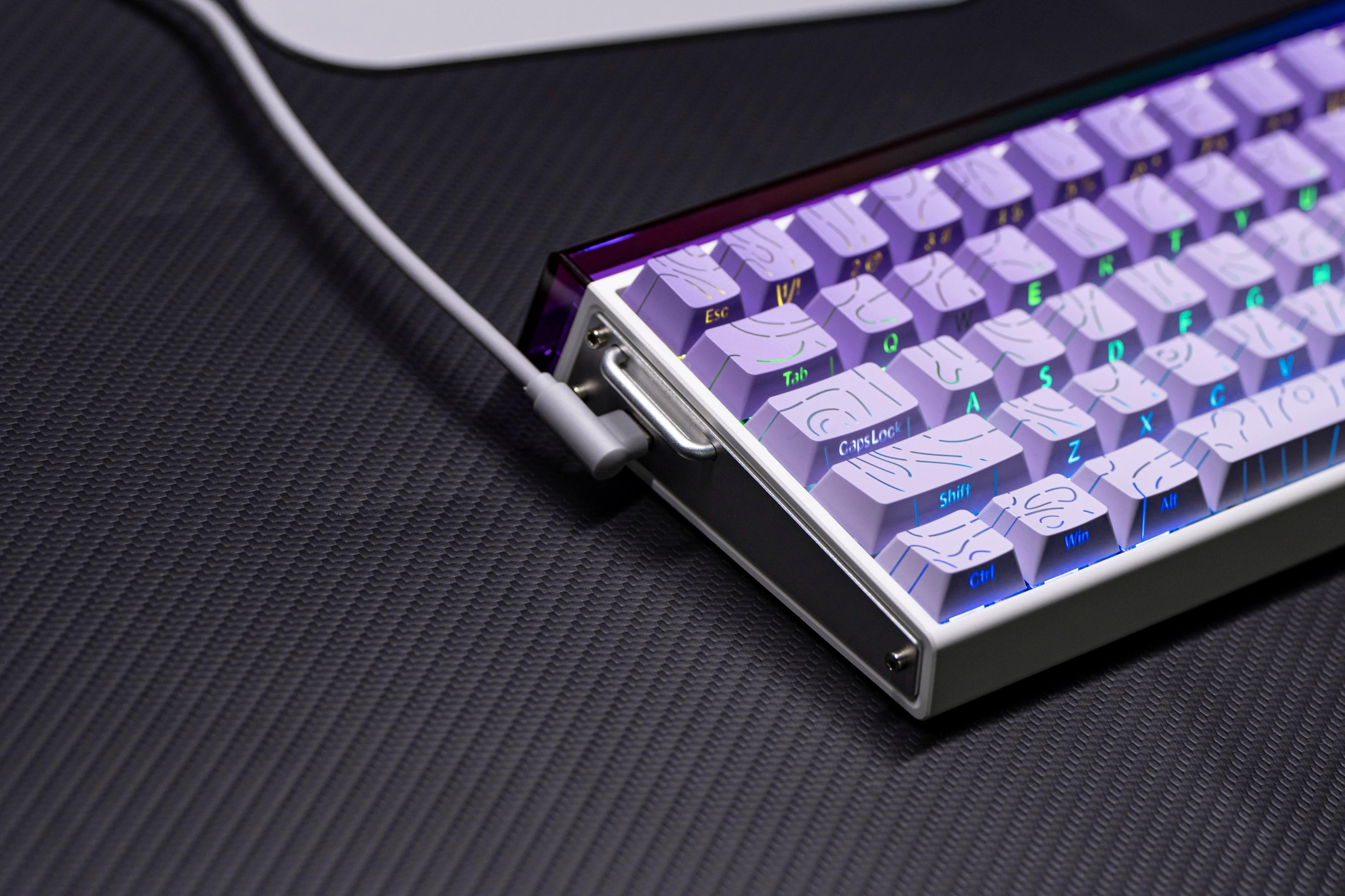 AULA Hero 68 HE Wired Magnetic Keyboard Gradient Purple (Side-Engraved Keycaps) 4197