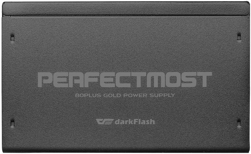 darkFlash PMT750 Fully Modular Power Supply ATX 3.1& PCIe 5.1 Ready, 12VHPWR Cable Included, 100% Japanese 105°C Capacitors, 80 Plus Gold Gaming PSU, Compact 150mm Size, 5 Year Warranty(Black)