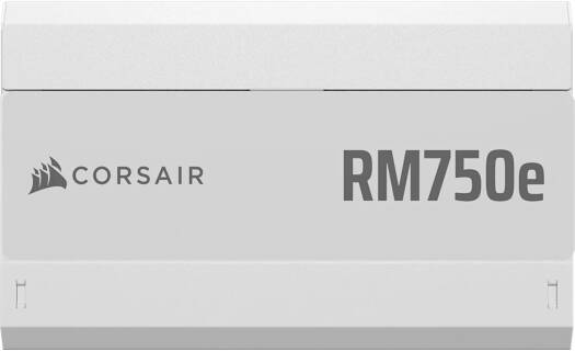 Corsair RMe Series RM750e Fully Modular Low-Noise ATX Power Supply, 750W Power, 80 PLUS Gold Efficiency, 120mm Rifle Bearing Fan, Zero RPM Fan Mode, ATX 3.1 Certified, White