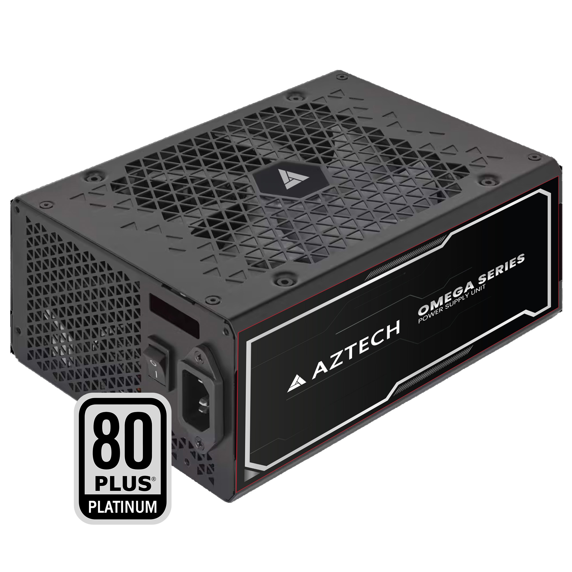 AZTECH OMEGA 1050W Power Supply - 80+ Plus Platinum PSU, ATX 3.1 & PCIe 5.1 Ready Fully Modular Power Supply Ultra‑Quiet Hybrid Fan PSU 120 mm, Japanese 105 °C Caps, Control