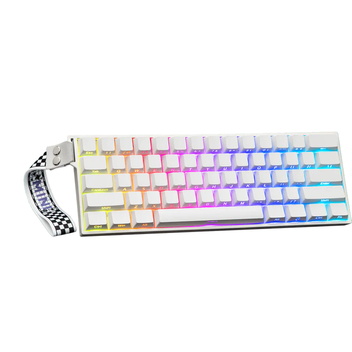 AULA MINI 60 HE Pro White – Magnetic Hall Effect Gaming Keyboard
