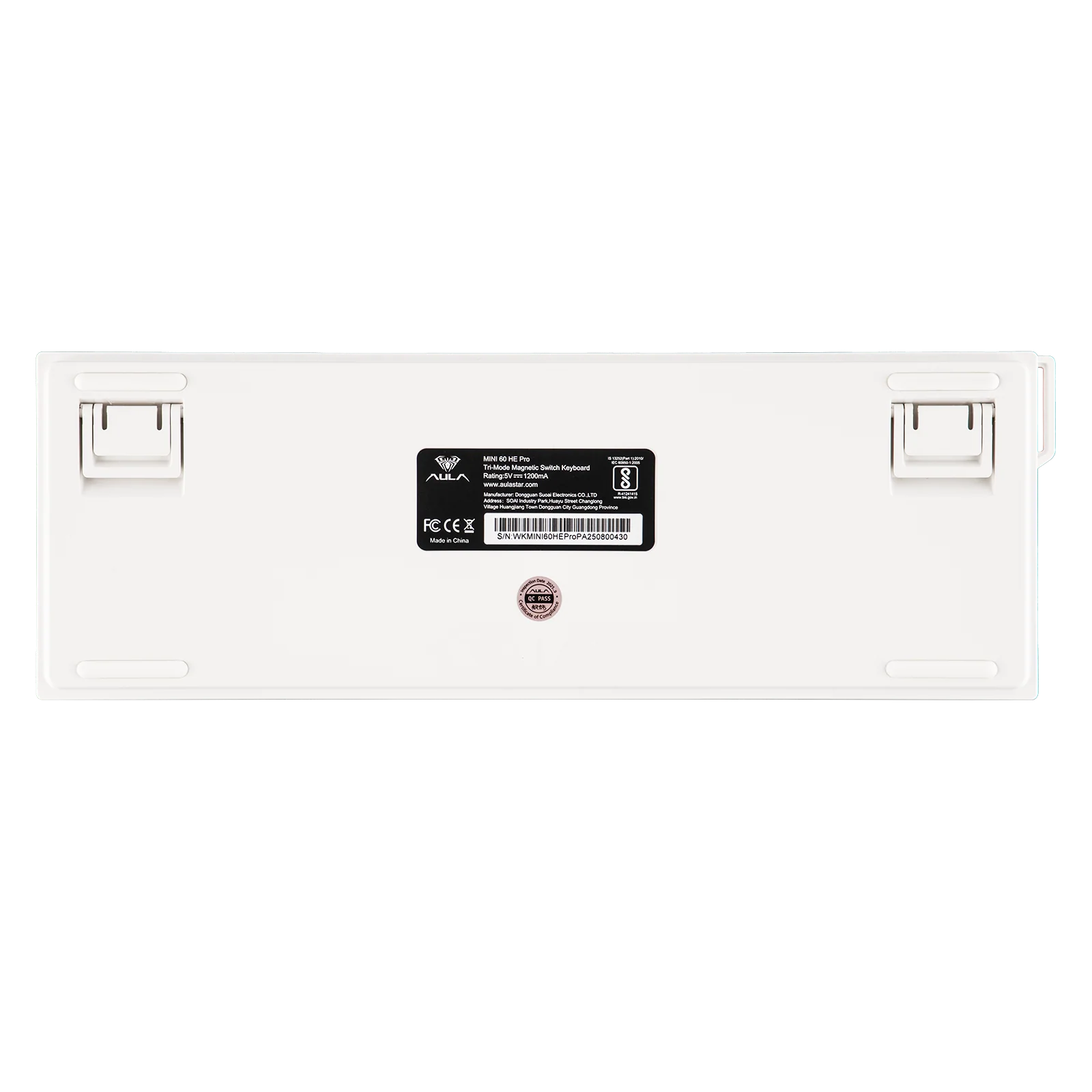 AULA MINI 60 HE Pro White – Magnetic Hall Effect Gaming Keyboard