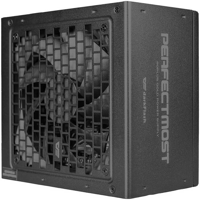 darkFlash PMT750 Fully Modular Power Supply ATX 3.1& PCIe 5.1 Ready, 12VHPWR Cable Included, 100% Japanese 105°C Capacitors, 80 Plus Gold Gaming PSU, Compact 150mm Size, 5 Year Warranty(Black)