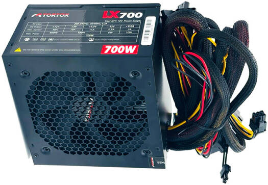 LX700 Low Noise ATX Power Supply For Gaming PC Case, 700W PSU, Latest INTEL and AMD, 12CM Cooling Fan, 6+2 Pin VGA Interface, 160V to 264V Input Voltage, Ideal Computer Component