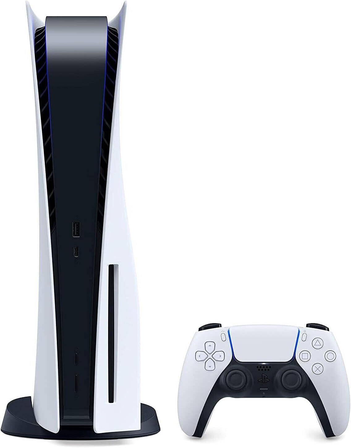 Sony PlayStation 5 Standard Edition Console, Support 4K @ 120Hz, AMD Zen 2, AMD RDNA 2 GPU, 16GB RAM, Built-in 825GB SSD, Tempest 3D AudioTech, Haptic, White