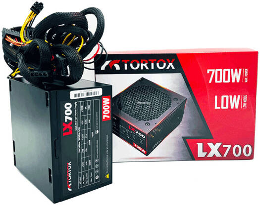 LX700 Low Noise ATX Power Supply For Gaming PC Case, 700W PSU, Latest INTEL and AMD, 12CM Cooling Fan, 6+2 Pin VGA Interface, 160V to 264V Input Voltage, Ideal Computer Component