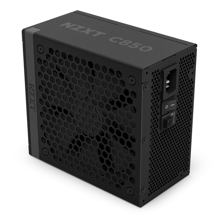 NZXT C850 Gold ATX 3.1 - Fully Modular Low-Noise PC Gaming Power Supply - 850 Watts - 80 Plus Gold - 12V-2x6 Connector - Zero Fan Mode - 100% Japanese Capacitors - Black