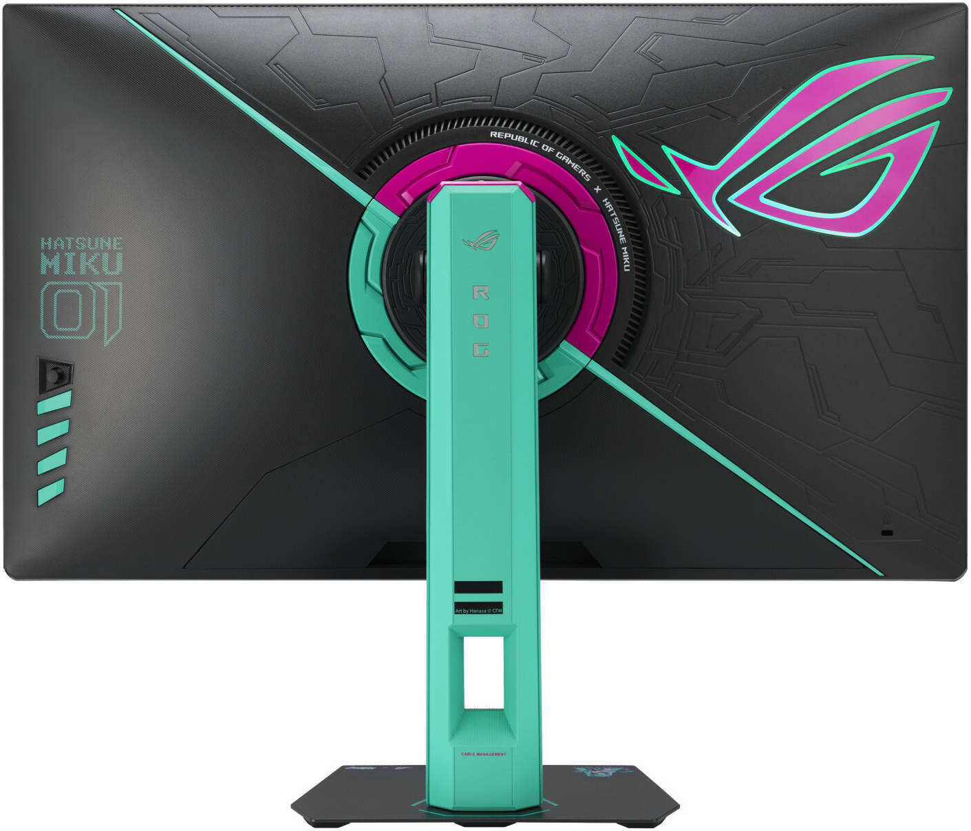 ASUS ROG Strix XG27ACMEG-G Hatsune Miku Edition Gaming Monitor, 27" Fast IPS Display, QHD Resolution, 260Hz Refresh Rate, 0.3ms Response Time, NVIDIA G-Sync & AMD FreeSync Premium