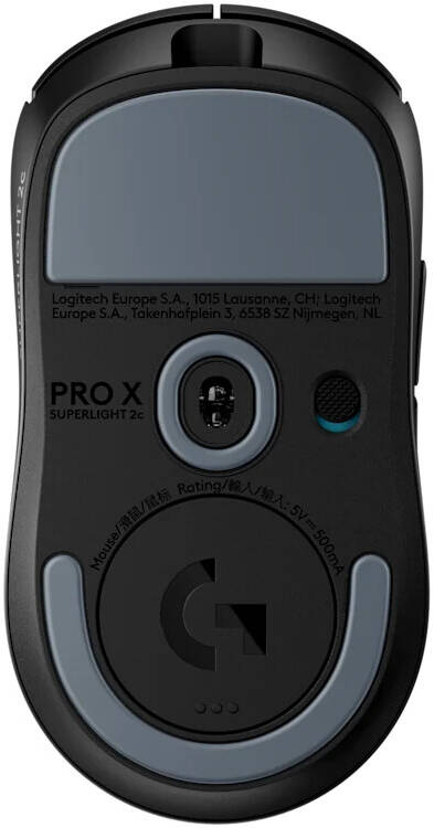 Logitech G Pro X Superlight 2c Wireless Gaming Mouse, 5 Buttons, 44000 DPI Resolution, HERO 2 Sensor, 888 IPS Speed black