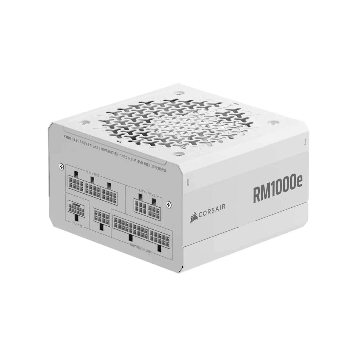CORSAIR RM1000e (2025) Fully Modular Low-Noise ATX Power Supply with 12V-2x6 Cable – ATX 3.1 & PCIe 5.1 Compliant, Cybenetics Gold Efficiency, 105°C-Rated Capacitors, Modern Standby Mode – White