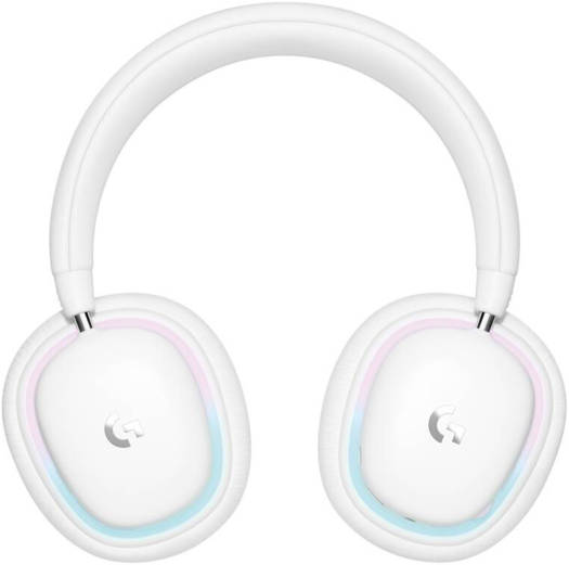 Logitech G735 Wireless Gaming Headset, 40mm Audio Drivers, 16 Hours Gaming Battery, 20 Meters Range, USB-C Charging Port, 38 Ohms Impedance, Dolby Atmos+ Windows Sonic, White | 981-001083