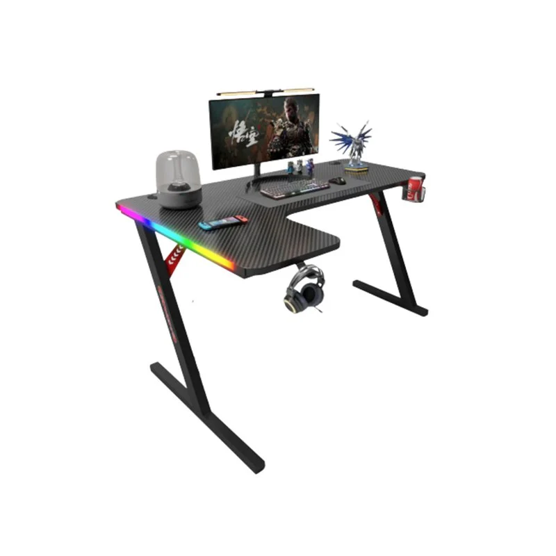 GAMAX P202-L (L-Shape) Gaming table size 160 black (Model P202-LB)