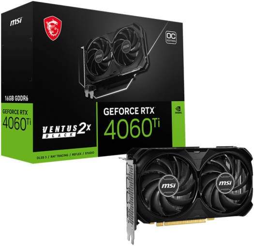 MSI GeForce RTX 4060 Ti Ventus 3X 16G OC VGA