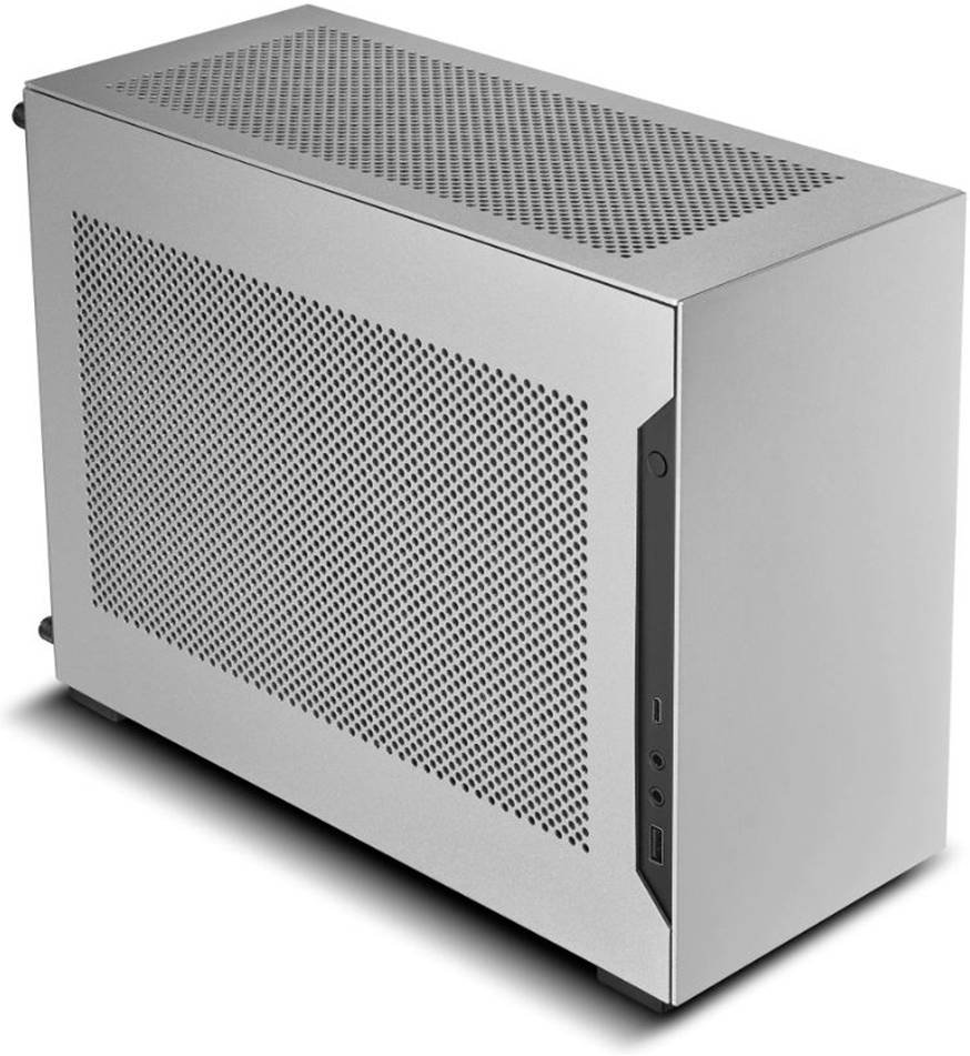 Lian Li A4 H2O PCIE 4.0 Mini-ITX Aluminum Case, 3 Expansion Slots, 2.5" Drive Bays, Up To 240mm Radiator Support, 120mm Fan Support, Max 55mm CPU Cooler Clearance, Silver | G99.A4H2OA4.00